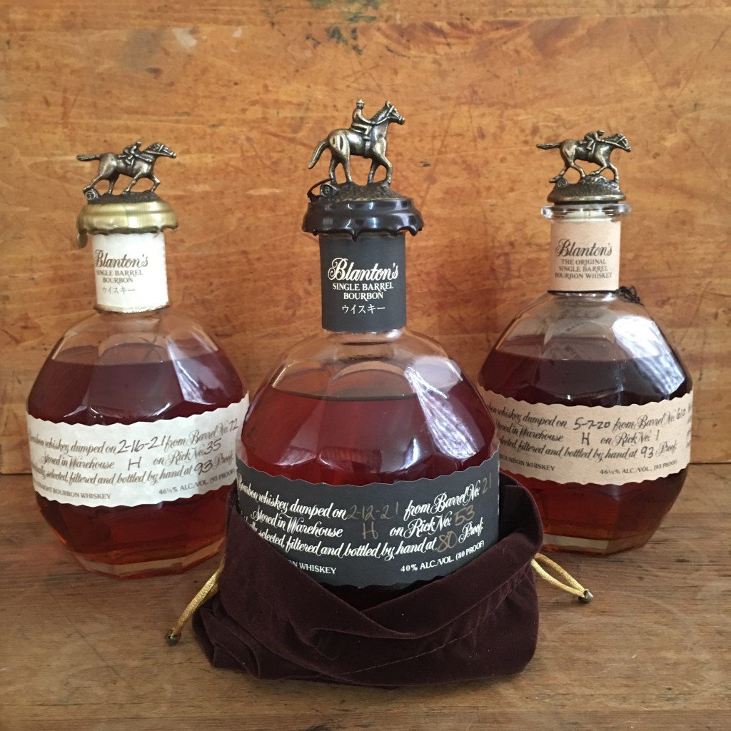 National Bourbon Day, 14 June 2022: Blanton’s, Blanton’s Black Special Reserve, Blanton’s&nbsp;Japan