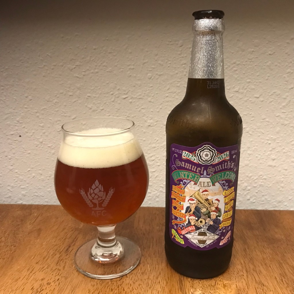 Second Beer of Christmas, Winter Welcome Ale, Strong Beer, Samuel Smith’s Brewery, Tadcaster,&nbsp;UK